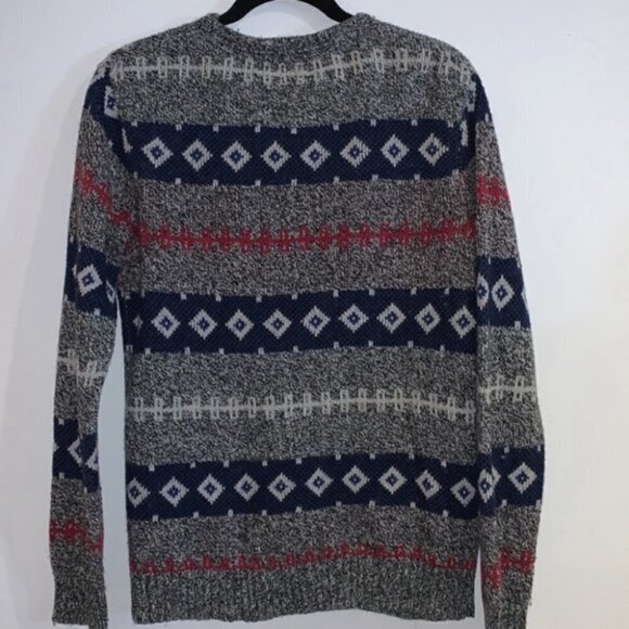 O’hanlon mills Skybreak Pattern Fair Isle Fisherman wool men Sweater size XS - Picture 6 of 12